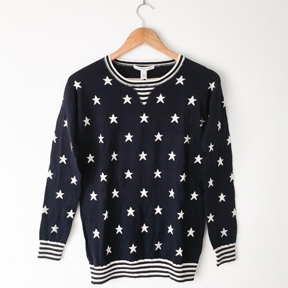 NEW Autumn Cashmere Stars & Stripes Sweatshirt - Picture 2 of 8